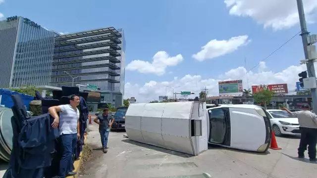 En el accidente no reportaron lesionados ni daños mayores