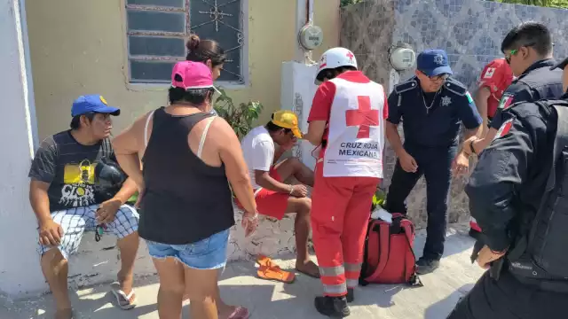 El accidentado recibió apoyo de paramédicos