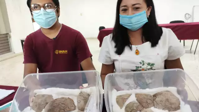 La pieza es especial porque tiene jeroglíficos