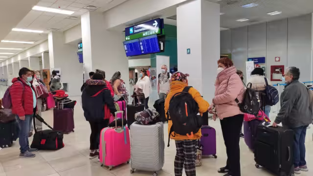 Este jueves los vuelos de Monterrey y Guadalajara llegaron adelantados