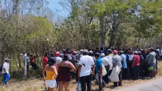 Ante la tibieza de la fuerza pública, los ejidatarios al fi nal se retiraron para evitar confrontaciones