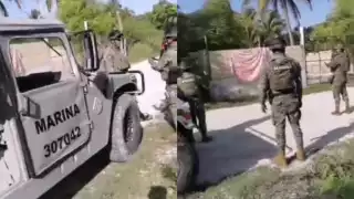 Este letrero aparece en menos de 48 horas del homicidio de un hombre identificado como Sebastián de 36 años de edad de origen colombiano