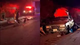 El tráiler se dio a la fuga y dejó a la familia tirada en a carretera