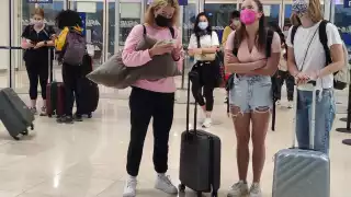 En el aeropuerto de Mérida se registran 9 nuevos de llegada para este 21 de marzo, entre ellos, el procedente desde el AIFA