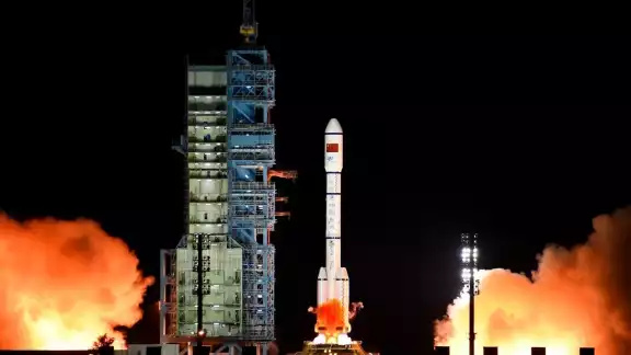 La estación Tiangong se mantiene en construcción y planean terminar en 2022 Foto: EFE/Bai Tang