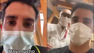 Rommel Pacheco tuvo que esperar cerca de 90 minutos para verse bien en el trampolín