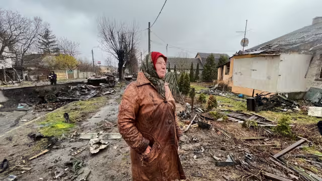 La ciudad de Bucha quedó reducida a basura luego de los enfrentamientos entre el ejercito ruso y ucraniano