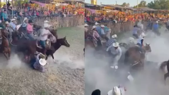 Seis jinetes también resultaron heridos en el choque de caballos
