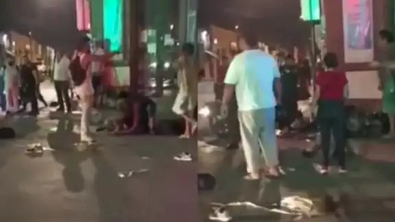 Varias personas fueron testigos del ataque a un joven sobre la calle 58 por 69 Varias personas fueron testigos del ataque a un joven sobre la calle 58 por 69