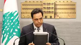 Hassan Diab, ex primer ministro de Líbano (Reuters)