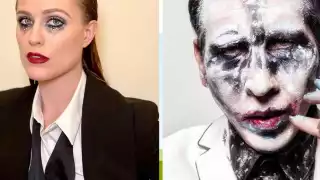 Evan Rachel Wood y Marilyn Manson.