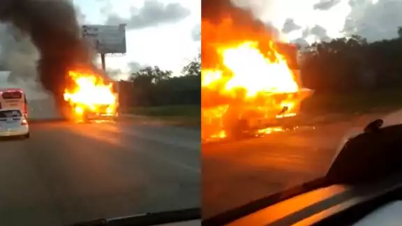 Hasta el momento se desconoce si en el autobús viajaban pasajeros Hasta el momento se desconoce si en el autobús viajaban pasajeros