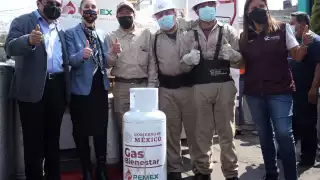 Claudia Sheinbaum estuvo presente en el arranque de la venta de Gas Bienestar en la sexta y séptima alcaldía de la CDMX. Foto: Twitter @Claudiashein