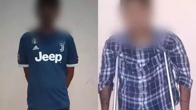 La policía aseguró y revisó a los jóvenes y le encontraron a cada uno  grapas de cocaína