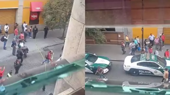 El momento fue grabado y compartido en redes sociales El momento fue grabado y compartido en redes sociales