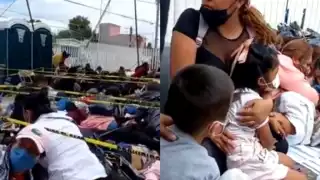 Mujeres y niños se tiraron al fuego al escuchar las detonaciones