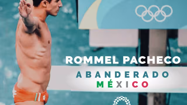 El video compartido por el clavadista, está acompañado de un mensaje en el que se dice honrado de portar la bandera más hermosa del mundo