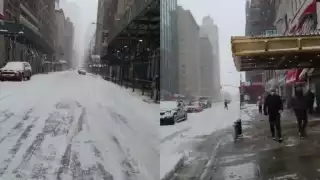 La acumulación de nieve y los fuertes vientos ha semiparalizado las actividades en parte de los Estados Unidos