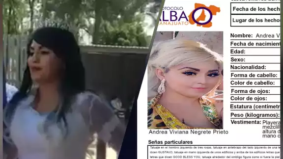 La desaparición de Andrea Negrete conmocionó a Irapuato. La desaparición de Andrea Negrete conmocionó a Irapuato.