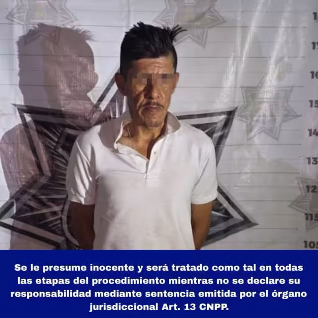El probable delincuente fue presentado por las autoridades.