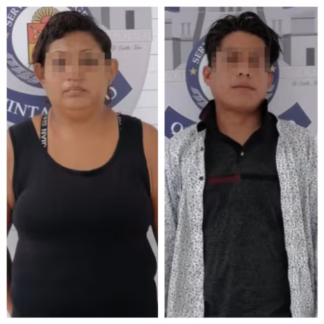 Detienen a 2 personas con droga