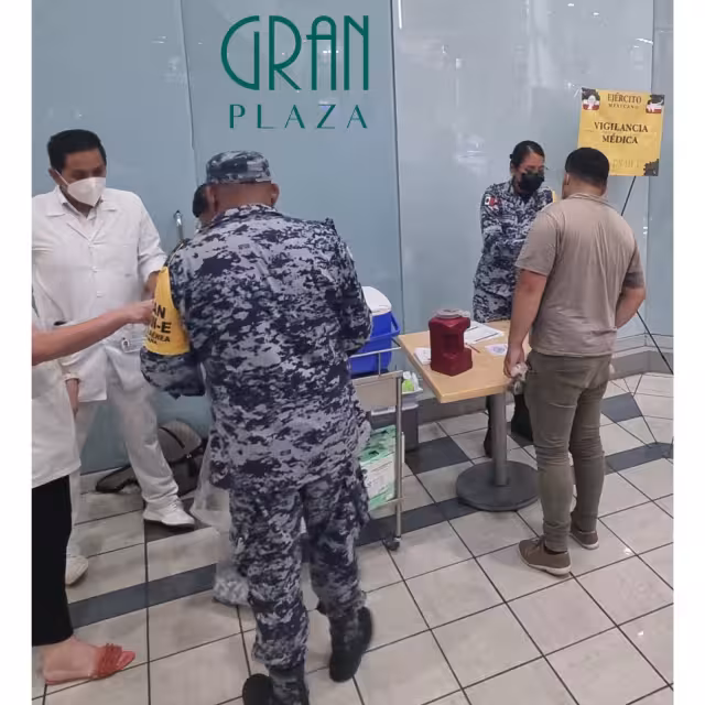 En el lugar, se pudo observar a los elementos de la Secretaría Nacional de la Defensa