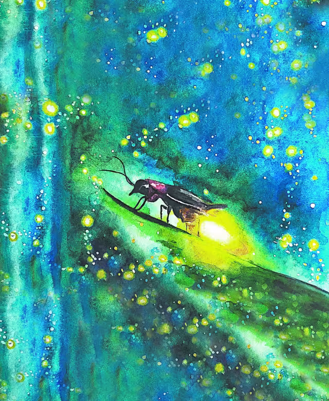 “La noche hace que regresen a ti los recuerdos de tu infancia. Parpadea una luz. Parpadea otra”