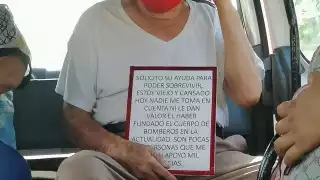 El adulto mayor pide ayuda en transporte público de Ciudad del Carmen