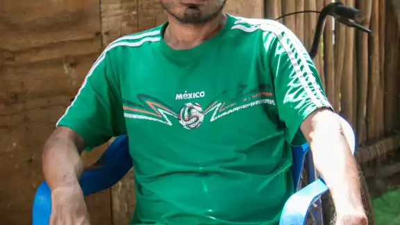 Gaspar Javier Caamal May fue diagnosticado con el padecimiento el 3 de enero y, desde entonces, permanece postrado en su hamaca
