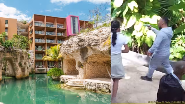 Las cámaras de seguridad del complejo ya comparten la imagen de uno de los involucrados