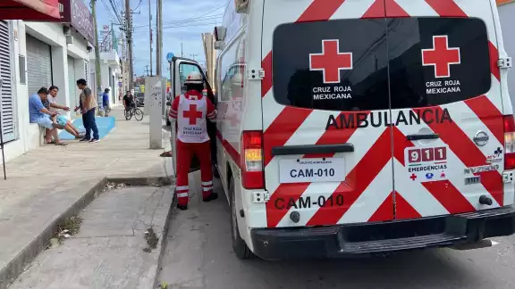 El hombre fue ingresado a la Cruz Roja El hombre fue ingresado a la Cruz Roja