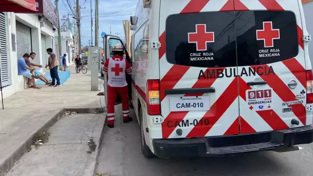 El hombre fue ingresado a la Cruz Roja