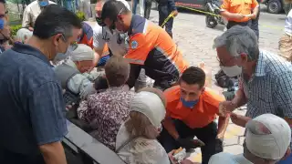 Aspectos del derrumbe en la parroquia de Corpus Christi