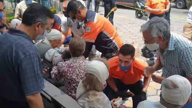 Aspectos del derrumbe en la parroquia de Corpus Christi
