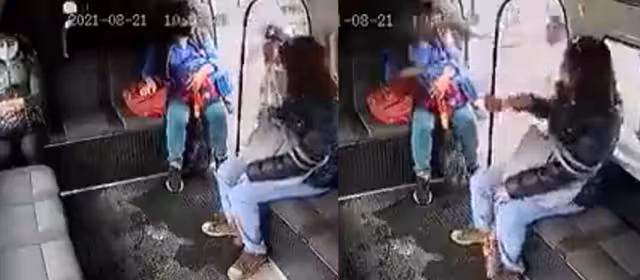 El chofer fue herido en el brazo