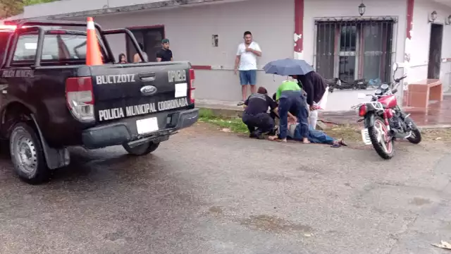 El motociclista fue trasladado a un hospital de Tizimín