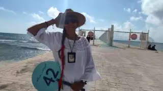 Rosalía Ramírez guió a los turistas alemanes a la zona arqueológica de Coba