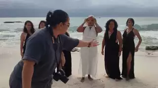 Artistas sostienen que los tonos turquesas ya se perdieron en el resto del municipio