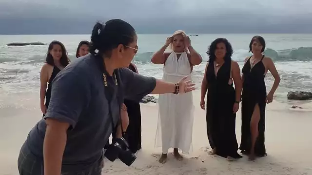 Artistas sostienen que los tonos turquesas ya se perdieron en el resto del municipio