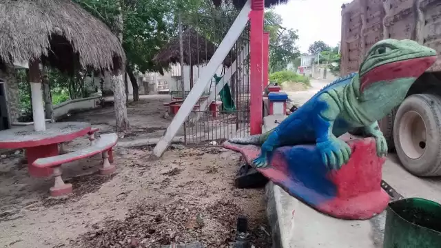 Hace años se construyó una cancha en el sitio de recreación.