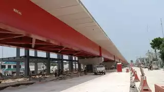 El viaducto elevado del Tren Maya en Candelaria lleva un 80% de avance