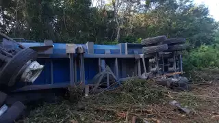 Agentes de la Guardia Nacional se hicieron cargo del accidente carretero