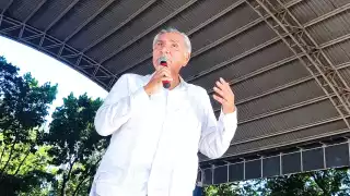Adán Augusto sostuvo un encuentro con simpatizantes de Morena en Playa del Carmen
