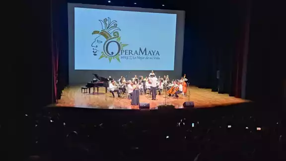 La dirección del Teatro de la Ciudad difundió el flyer digital en su página de Facebook a un día de la presentación de la orquesta de la Ópera Maya