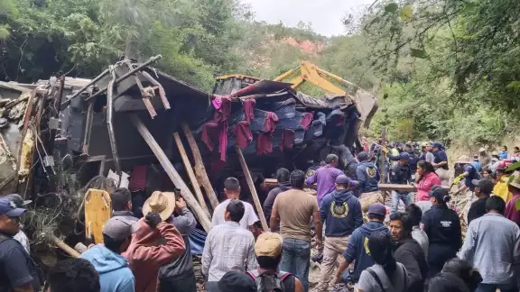 El autobús provenía de la CDMX rumbo a la mixteca de Oaxaca