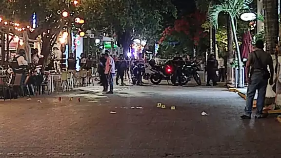 La zona fue acordonada por elementos de la Policía La zona fue acordonada por elementos de la Policía