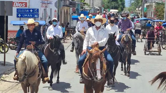 Posteriormente los jinetes participaron en una misa en honor al santo patrono