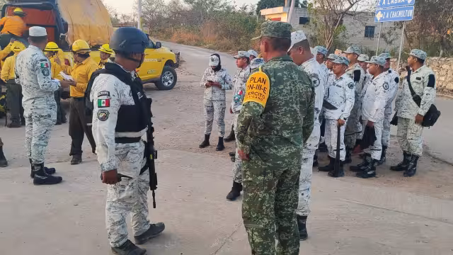 El helicóptero Bell 429 de la Secretaría de Seguridad Pública sobrevoló la zona afectada