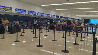 Hay baja afluencia de viajeros en el aeropuerto de Mérida