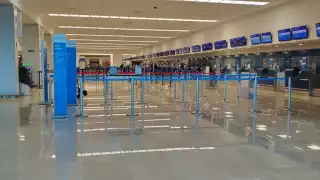 El aeropuerto de Mérida lució semivacío este sábado 16 de septiembre